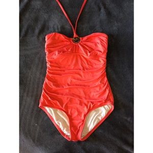 Pink Michael Kors bathing suit